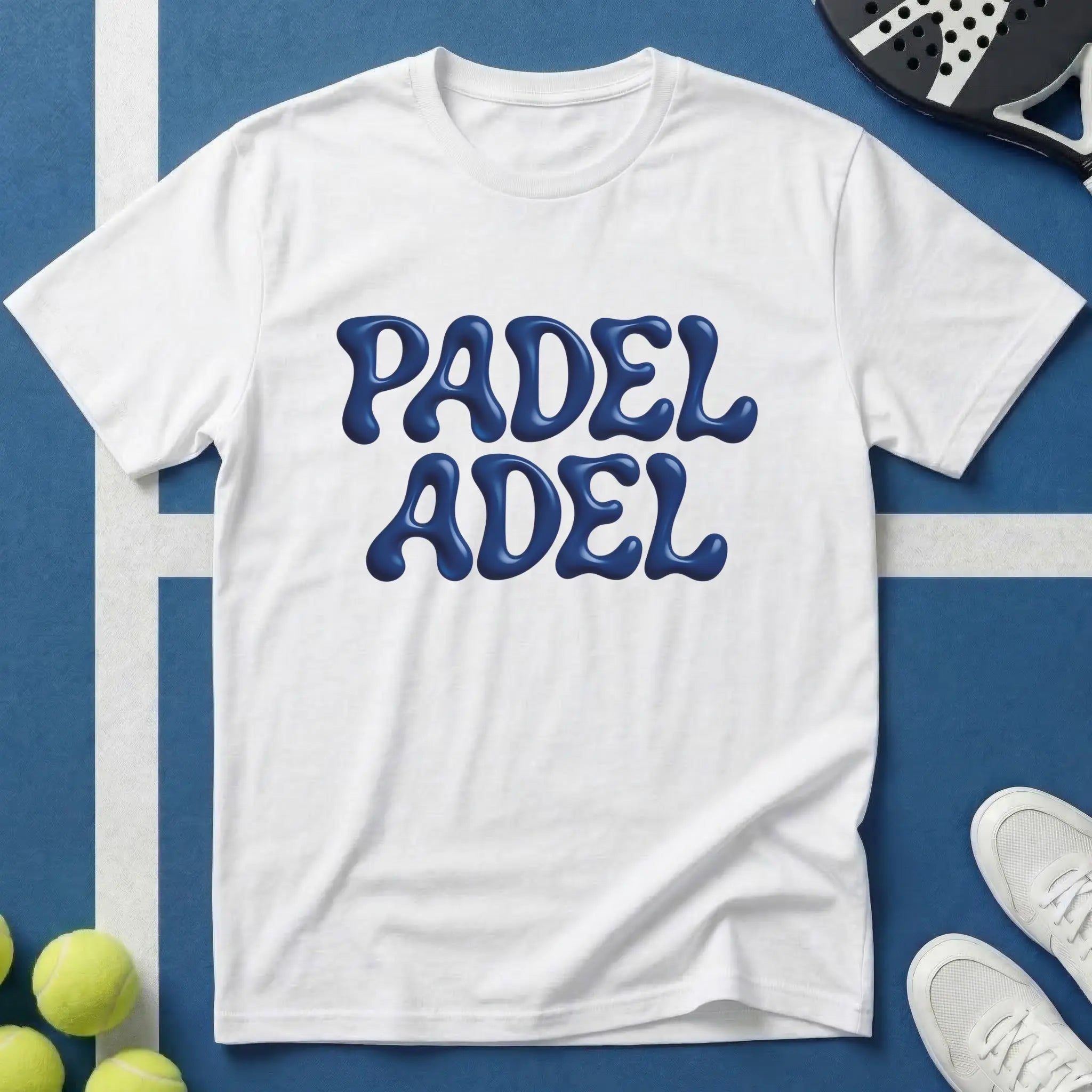 Padel Adel 3D Bubble Schrift T-Shirt