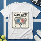 Padel Date Immer Und Überall Retro Ticket T-Shirt