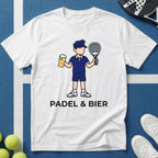 Padel und Bier Faceless illustration T-Shirt