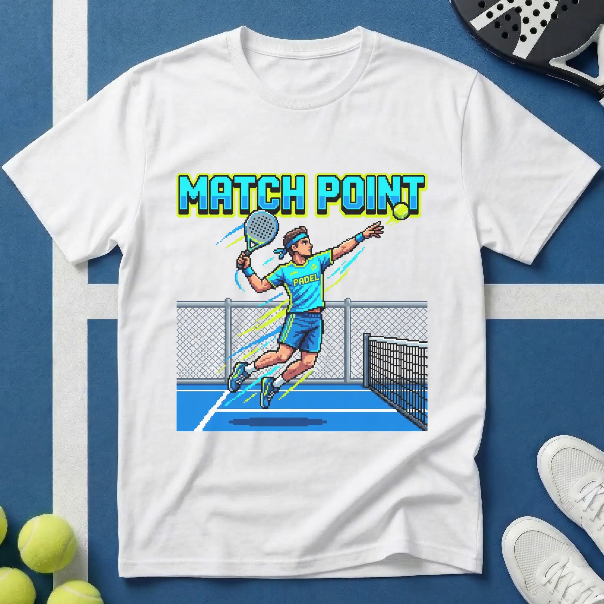 Match Point Comic Style Padel T-Shirt