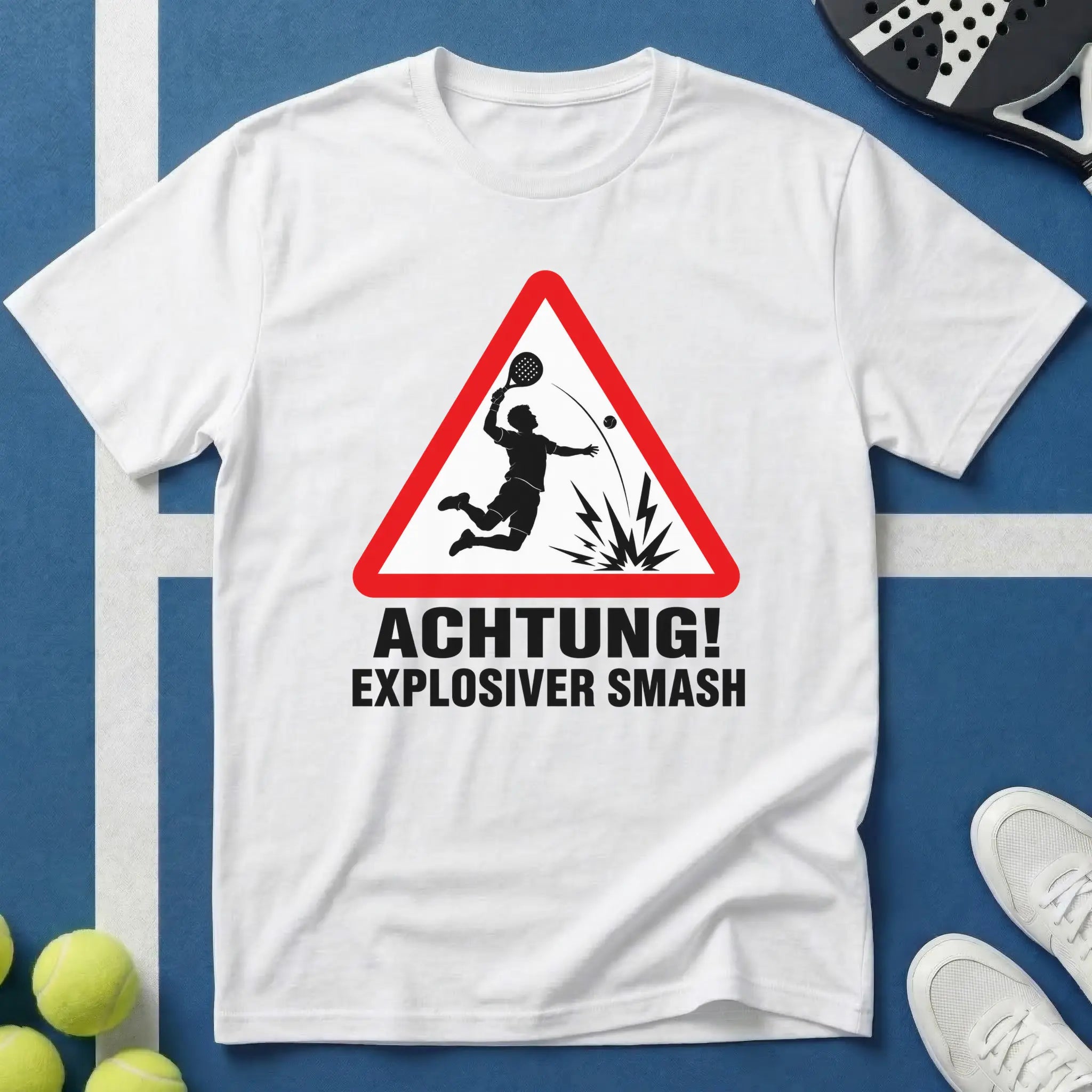 Achtung Explosiver Smash Padel T-Shirt